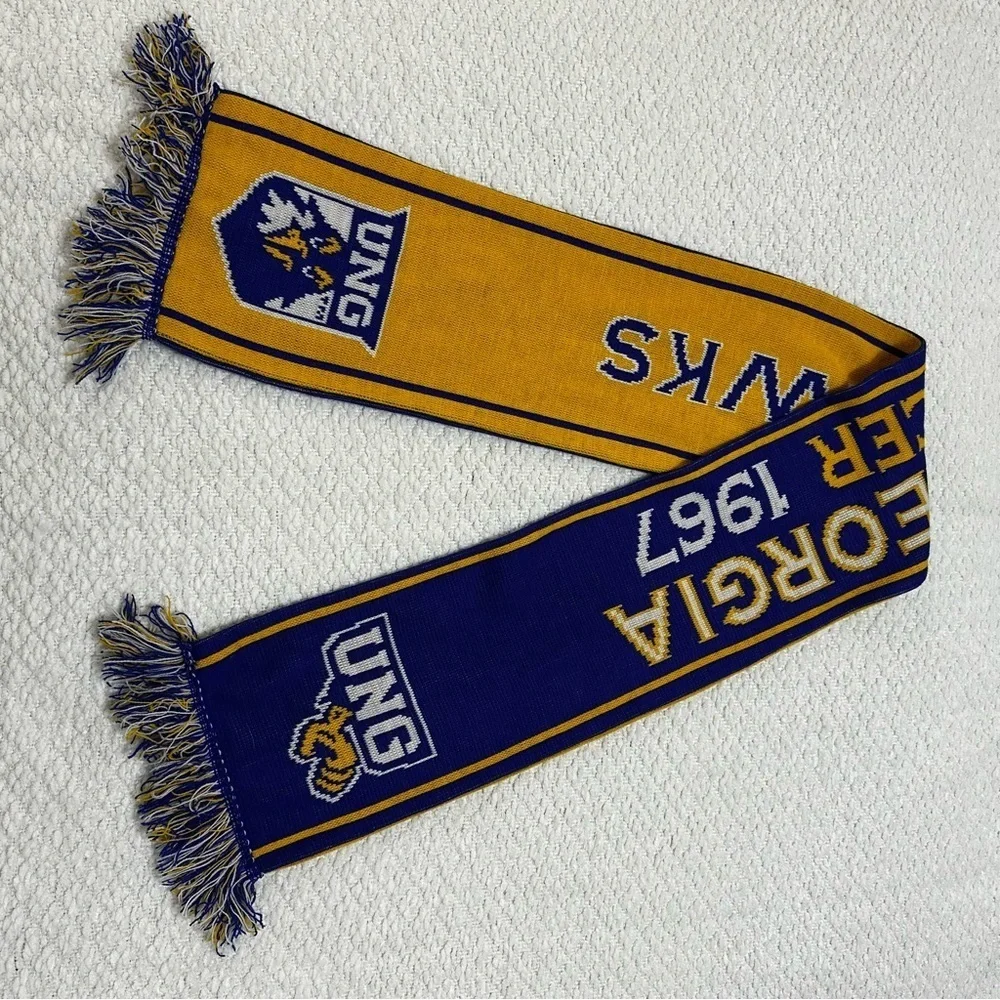 UNG University of North Georgia Nighthawks Soccer Scarf